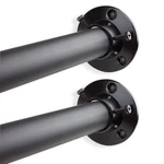 Rudi 1" Adjustable 48-84 Inch Room Divider Rod With Socket Set, Black New. Price: $59.19.