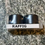 Ikea Raffig Black Curtain Rod End Caps 202.199.36 One Pair Brand New Sealed Nib. Price: $9.35.