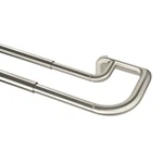 Umbra Twilight Double Curtain Rod Set 48 To 88" Nickel Wrap Around Open. Price: $29.99.