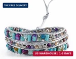 Ygline Natural Stone Wrap For Women Boho Bracelets Healing Crystal Bead. Price: $30.73.