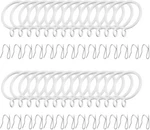 28PCS 1.5-INCH Inner Diameter Drapery Eyelet Sliding Curtain Rings With White New. Price: $21.46.