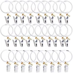 Lsgoodcare 2INCH Metal Curtain Rings With Clips White Openable Drapery Curtai... New. Price: $22.19.