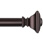 Briofox Bronze Curtain Rods For Windows 72 To 144 Inch Heavy Duty Adjustable ... New. Price: $45.09.