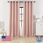 Huto Blackout Bedroom Curtains 120 Inch - Thermal Insulated, Energy Saving New. Price: $87.55.
