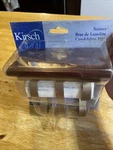 One Kirsch Fashion Satin Nickel/espresso Decorative Sconces Shelf Vintage New. Price: $15.00.