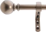 Decopolitan 5/8" Classic Ball Bay Window Curtain Rod Set Dark Bronze Adjustable New. Price: $9.00.