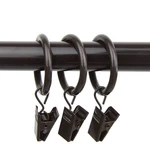 Rod Desyne 10 Count 1-INCH Curtain Rings With Clip For Windows, Cocoa New. Price: $24.42.