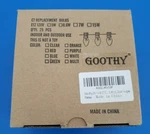 Goothy 24 Pack C7 Halloween Replacement Light Bulbs, Dark Purple New. Price: $14.95.