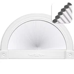 Luckup Arch Window Shade Blackout Half Circle Pleated Blinds (radius: 24") Ha... New. Price: $38.08.