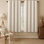 Xoguibo Boho Blackout Curtains 63 Inches Long Beige Linen Blend 2 Panels With New. Price: $65.73.