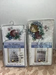 Vintage Sears Kitchen Curtains Fancy Fruit Swag And Valance Set Cottage Core New. Price: $52.06.