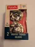 2 Brass Kirsch Abs Scarf Holder Holdbacks Window Drapery Treatment New Box. Price: $22.50.