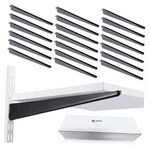 20 Pcs Adjustable Shelf Brackets For Double Track System Closet 7 Inch Black New. Price: $54.54.