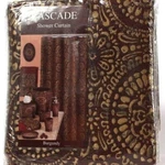 Popular Bath Cascade Burgundy Shower Curtain 72" X 100% Polyester New!. Price: $24.97.