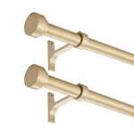 Kemmie Pack Heavy Duty Inch Diameter Single Curtain Rods 72-144 Adjustable New. Price: $88.10.