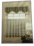 Saturday Knight Birchfield Kitchen Valance & Tier Curtains Set Chambray Tan New. Price: $22.45.