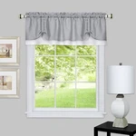 Achim Darcy Window Light Filtering Curtain Valance Grey/white 58 X 14IN New. Price: $9.95.