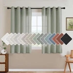 H.versailtex Living Room Linen Curtains - Semi Sheer Nickel Grommet Energy New. Price: $55.87.