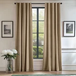 Lazzzy Velvet Beige Thermal Insulated Curtains 96 Inch Long Drapes Fo... Open. Price: $79.77.