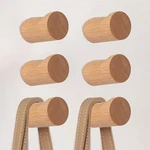 Natural For WALL,6 Pack Wall-mounted Wooden Hat Hooks,modern Decor... New. Price: $27.65.