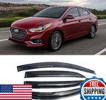 Window Deflectors For 2018-2023 Hyundai Accent Black, Outside Mount, Rain Viso New. Price: $71.94.