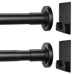 Corklatta Matte Black Shower Curtain ROD,1 Inch Diameter 32-80, New. Price: $38.75.