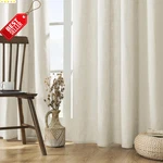 Linen Curtains Panels 96X52IN Light Filtering Rod Pocket Back Tab Ivory Us New. Price: $45.79.