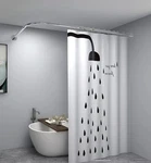 Corner Shower Curtain Rod, Size 60"X30", Sliver Color, Stainless Steel 304, L... New. Price: $53.45.