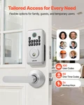 Vevor Keyless Entry Door Lock Set - Electronic Keypad Deadbolt, Lever Handles, New. Price: $81.90.