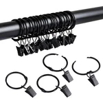 Splf 36 Pack Metal Openable Curtain Rings With Clips, 1.22 Inch Interior New. Price: $17.27.