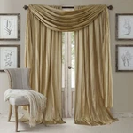 Home Fashions Athena Faux Crushedsilk Window Curtain Panel And Valance Set 52"X9 New. Price: $23.88.