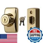 Ideal Security Model Glk Deadbolt For Storm And Screen Doors, Key Lock, Bright New. Price: $59.47.