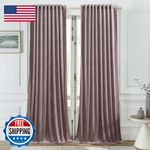 Timeper Pink Velvet Curtains - Dusty Light Blocking Bedroom 90 New. Price: $76.72.