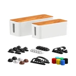 Cable Management Box 2 Pack With 16 Clips Set-large & Medium ... Fast Ship New. Price: $42.96.