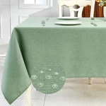 Ivapupu Textured Linen Cloth For Rectangle Tables - Sage Green Tableclo... New. Price: $11.94.