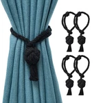 4 Pack Black Curtain Tiebacks Outdoor Decorative Rope Drapes Holdbacks Ba... New. Price: $27.38.