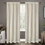 Exclusive Home Belgian Textured Linen Look Jacquard Sheer Rod Pocket Curtain ... New. Price: $18.62.