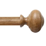 Qiteri 1" Wood Grain Curtain Rod 72-144" Adjustable Heavy Duty For Windows New. Price: $53.51.