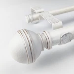 Ilaisihome White Curtain 72-144 Inch Farmhouse Style Double Rod, Pack New. Price: $90.80.