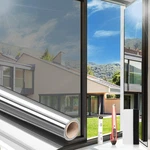 Arthome 23.6 Inch X 32.8 Feet, Silver One Way Window Privacy Film Daytime Pri.... Price: $110.91.