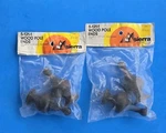 Nos 4 Brown Wood Curtain Pole Ends Finial 1" To 1-1/8" Usa Sierra By Gould New. Price: $11.99.