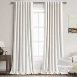 100% Blackout Linen Curtains 102 Inches Long Panels For Bedroom Back Tab Pi... New. Price: $77.24.