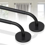 2PACK Magnetic Curtain Rod Adjustable 18 To 30 Inch For Metal Doors Black New. Price: $23.75.