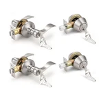 Knobonly 2 Pack Keyed Alike Front Door Handle Double Cylinder Deadbolt Satin New. Price: $85.16.