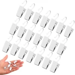 Janyun 30 Pack Small Heavy-duty Hook Metal Curtain Hangers Clips White New. Price: $11.99.