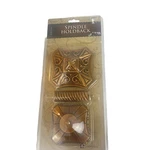 Cambria Hold Backs Spindle For Curtains Gold Used. Price: $8.92.