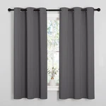 Nicetown Thermal Insulated Grommet Blackout Curtains For Bedroom (2 Panels, W42 New. Price: $17.83.