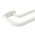 Double Curtain Rods White,room Darkening Drapery For 72-144", New. Price: $71.98.