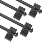 Magnetic Curtain Multi-use Adjustable Cafe Sidelight Rods, 16"-28", Pewter, New. Price: $70.14.