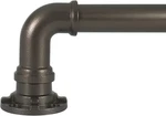 Decopolitan Industrial Wrap Around Telescoping Curtain Rod Set, 72-144", Bronze New. Price: $42.30.